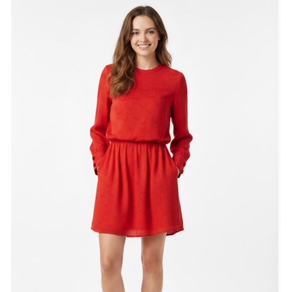 A.L.C. Red Silk Dress - Picture 1 of 7